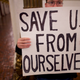 A Donald Trump protester joins demonstrators inside the Pennsylvania Capitol before electors arrive to cast their votes from the election on Dec. 19, 2016, in Harrisburg, Pa.
Mark Makela/Getty Images
